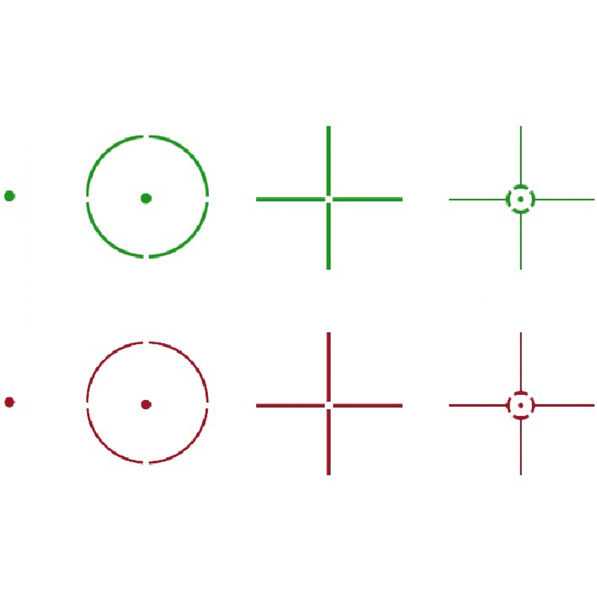Lancer Tactical Red / Green Dot Reflex Sight w/ 4 Reticles