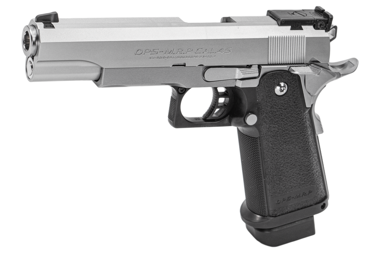 Tokyo Marui Hi-Capa 5.1 Tactical Custom Gas Blowback Airsoft Pistol (Stainless SILVER)