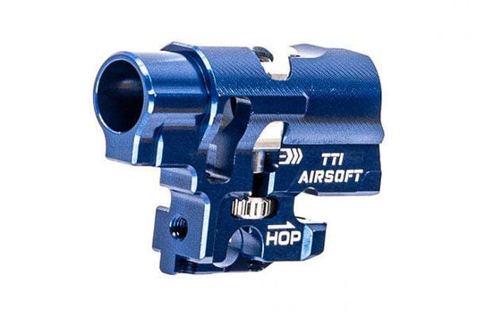 TTI Airsoft Infinity CNC Aluminum One Piece TDC Hop Up Chamber For TM Hi Capa (BLUE)
