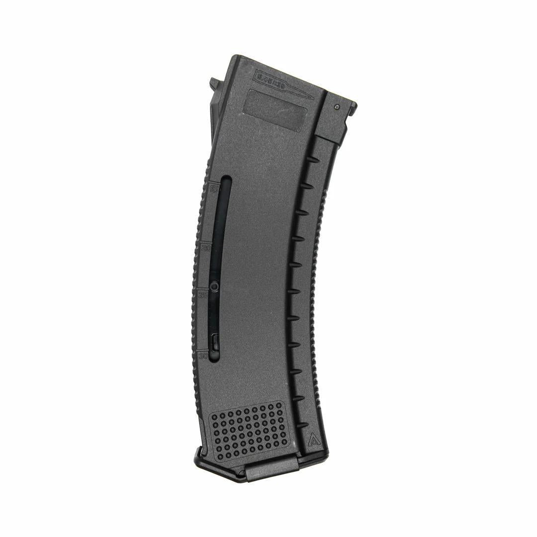 Arcturus Tactical Variable-Cap Airsoft AK Series Polymer 30/130 Round Transparent Window High Speed Mid-Cap Airsoft Magazine