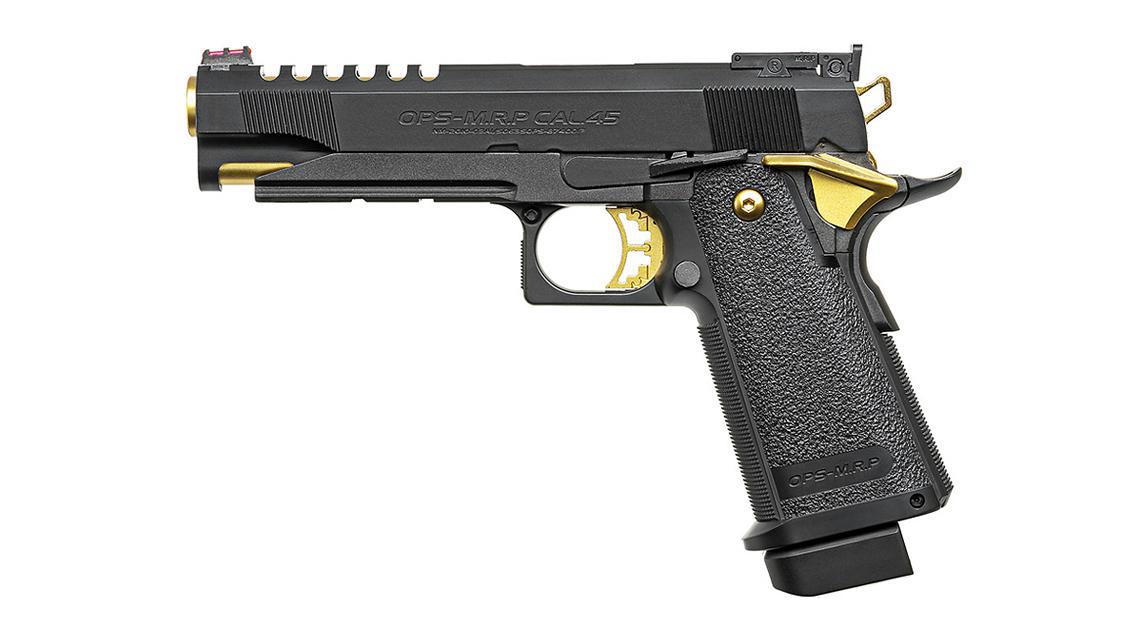 Tokyo Marui Hi-Capa 5.1 Gold Match Custom Gas Blowback Airsoft Pistol (BLACK/GOLD)