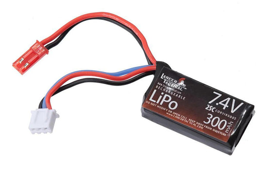 Lancer Tactical 7.4v 300mAh HPA LiPo Airsoft Battery