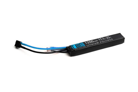 Titan LiPo 1200mAh 11.1v 25C Stick T-Plug (Deans)